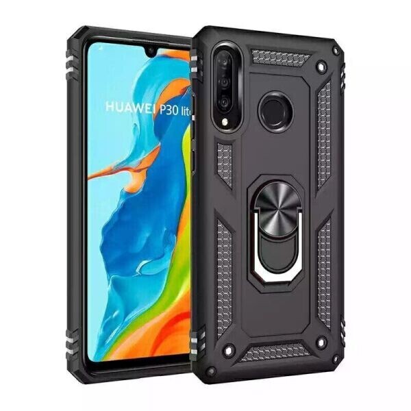 

с кольцом Defender для Huawei P30 lite цвет Черный (014267_1)