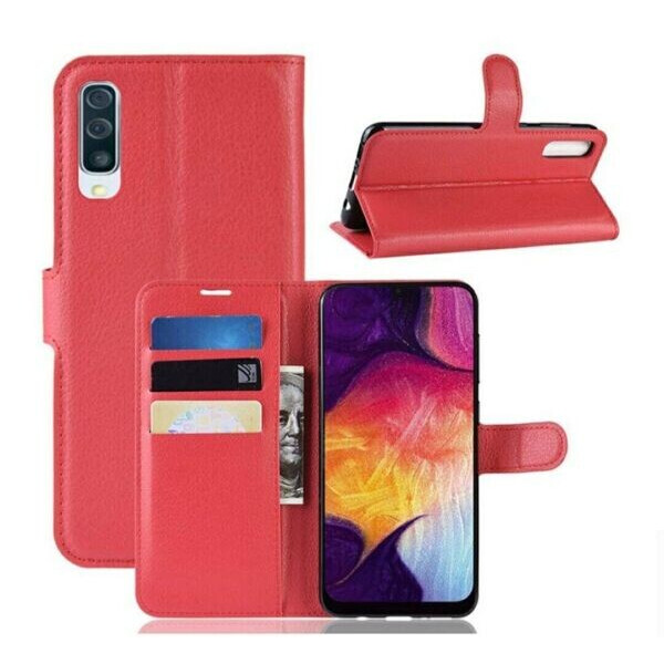 

Книжка с карманами для карт для Samsung Galaxy A30s / A50 / A50s цвет Красный (063116)