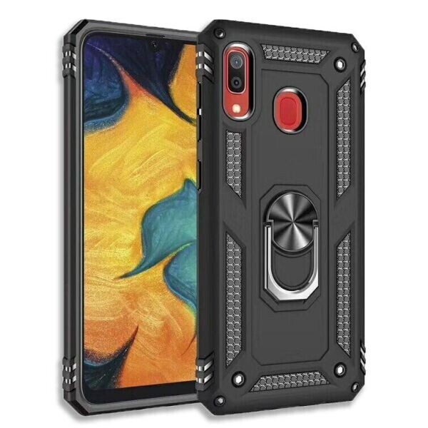 

с кольцом Defender для Samsung Galaxy A20 / A30 цвет Черный (063067_1)