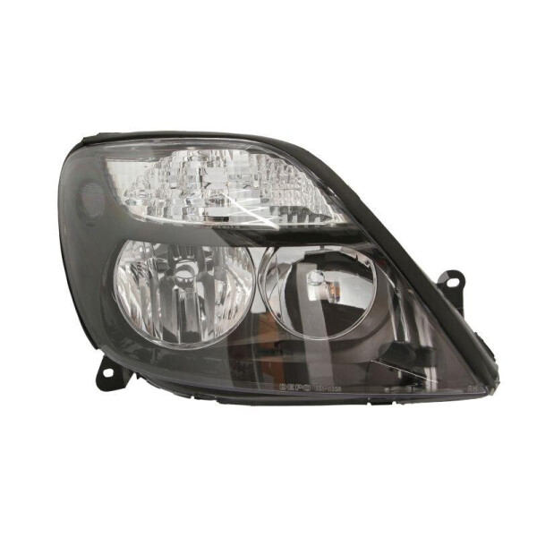 

Фара передняя Renault Scenic I 1999-2003 правая H1/H7, автом. регул. (черн. рамка) 551-1135R-LDEM2