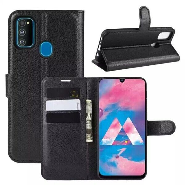 

Книжка с карманами для карт для Samsung Galaxy M30s цвет Черный (064616_1)