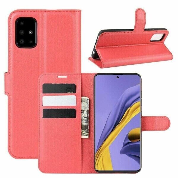 

Книжка с карманами для карт для Samsung Galaxy A71 цвет Красный (064916)