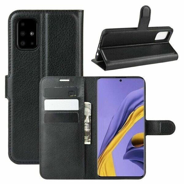 

Книжка с карманами для карт для Samsung Galaxy A71 цвет Черный (064916_1)