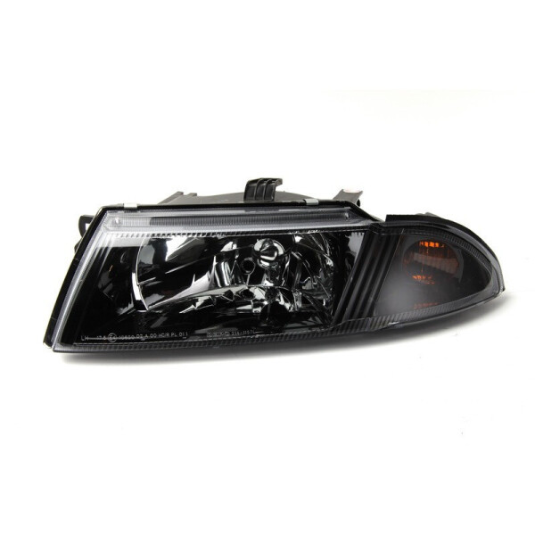 

Фара передняя Mitsubishi Carisma 2000-2006 черная левая H4, автом. регул. 214-1157L-LDEM2
