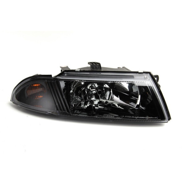 

Фара передняя Mitsubishi Carisma 2000-2006 черная правая H4, автом. регул. 214-1157R-LDEM2