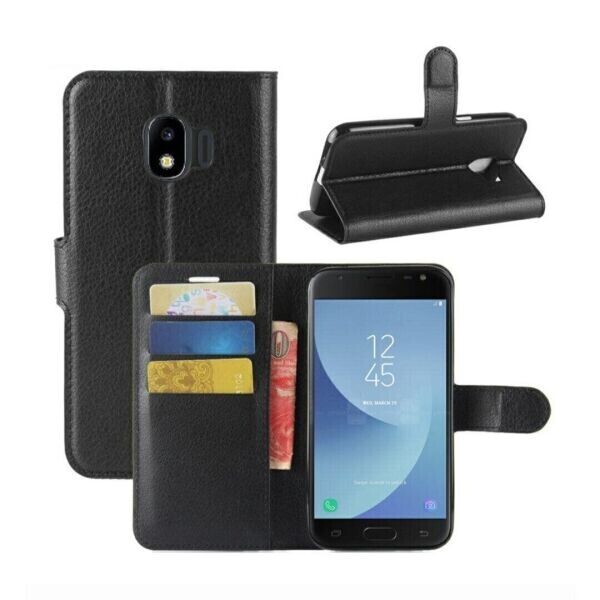 

Книжка с карманами для карт для Samsung Galaxy J4 (2018) / J400 цвет Черный (060916_1)