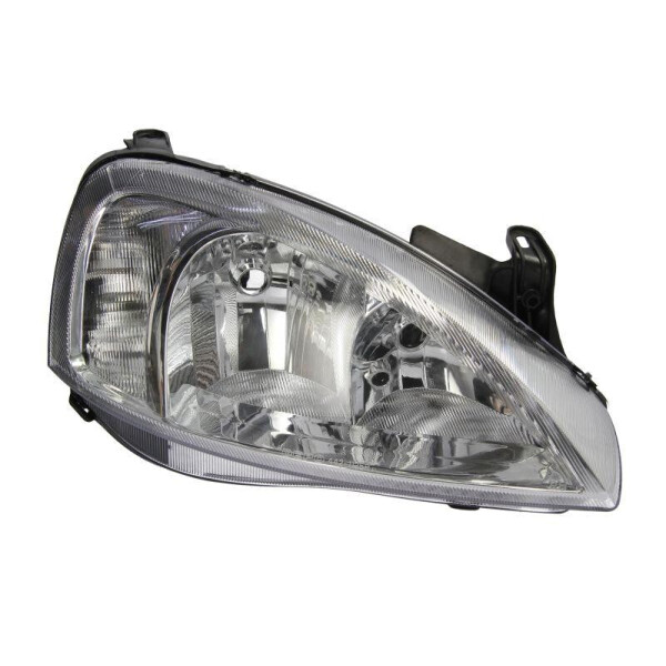 

Фара передняя Opel Combo 2000-2002 правая H7/H7 с белым указ.поворота, эл. рег. (Valeo тип) 442-1125R-LD-EM