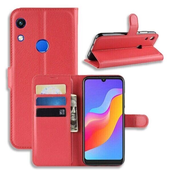 

Книжка с карманами для карт для Huawei Honor 8A цвет Красный (014016)