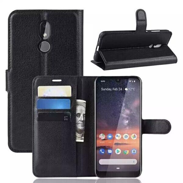 

Книжка с карманами для карт для Nokia 3.2 цвет Черный (041316_1)
