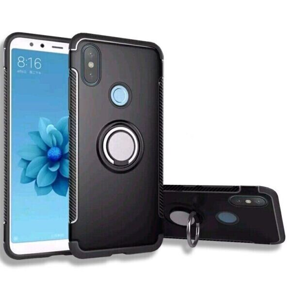 

Противоударный с кольцом для Xiaomi Redmi Note 5 цвет Черный (082506_1)