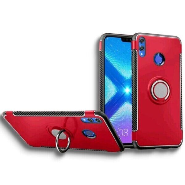 

Противоударный чехол с кольцом для Huawei Honor 8X цвет Черный (013206_1)