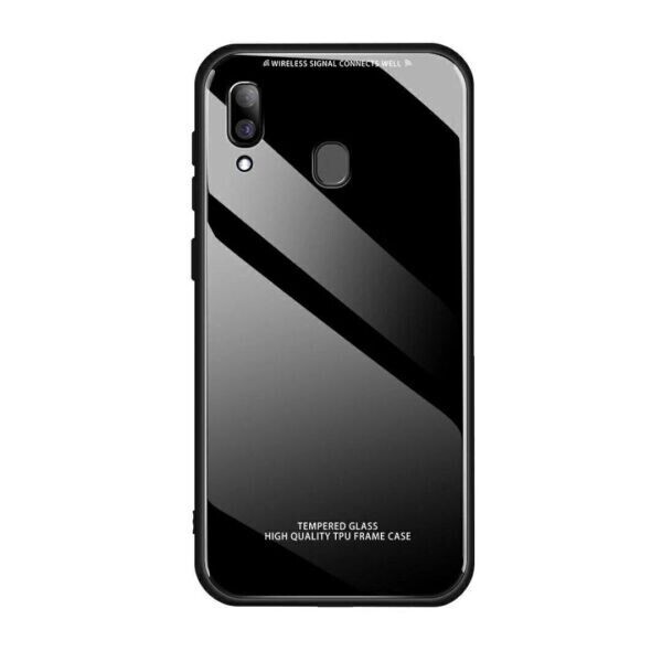 

Силиконовый со Стеклянной крышкой для Samsung Galaxy M20 цвет Черный (062607_1)