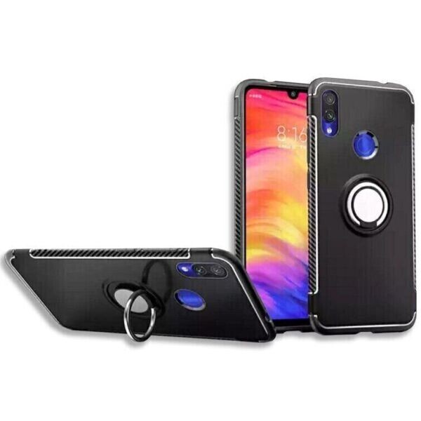 

Противоударный чехол с кольцом для Huawei P30 lite цвет Черный (014206_1)