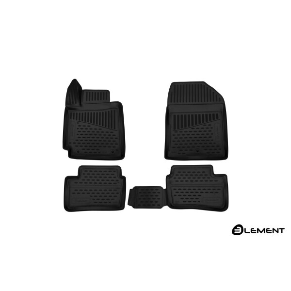 

Коврики в салон для KIA Picanto, 2017-, хб., 4 шт. (полиуретан) 3D