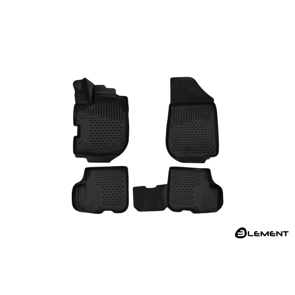 

Коврики в салон для RENAULT Sandero, 09/2016-, хб., 4 шт. (полиуретан) 3D