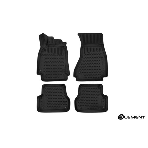 

Коврики в салон для AUDI A6 III (C7), 2012-, Avant/Allroad/без перч. ящика, 4 шт. (полиуретан) 3D