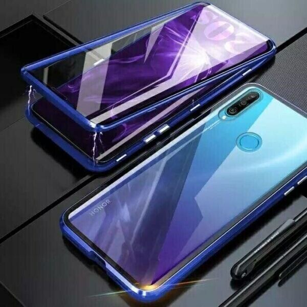 

Магнитный с защитным стеклом для Huawei P30 lite цвет Синий (014268_4)