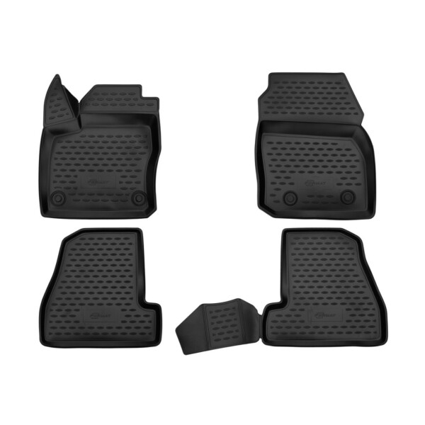 

Коврики в салон для FORD Focus 3, 2015-, 4 шт. (ПУ, повыш износ) 3D