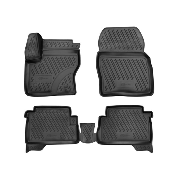 

Коврики в салон для FORD Kuga, 2013-2016, 2017-, 4 шт. (ПУ, повыш износ) 3D