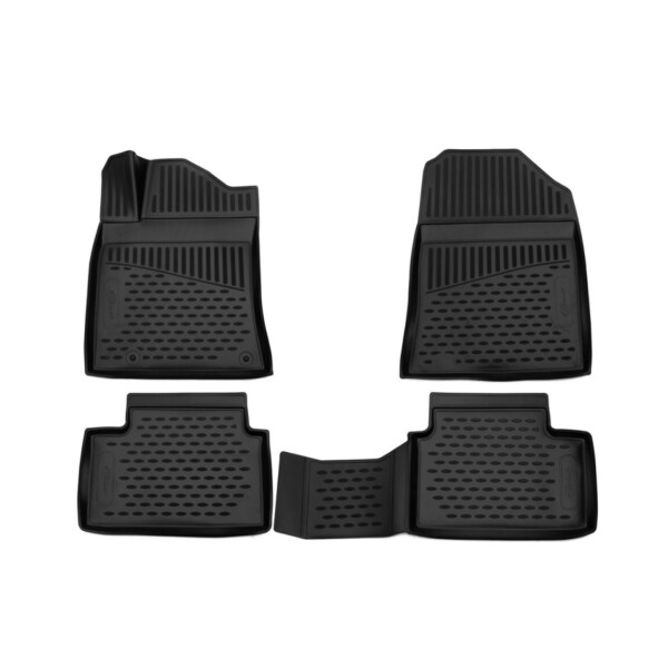 

Коврики в салон для KIA Ceed, 2018-, хб., 4 шт. (ПУ, повыш износ) 3D