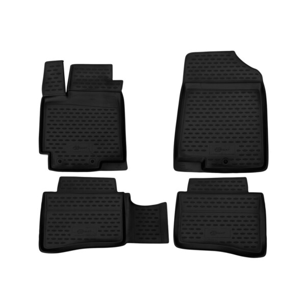 

Коврики в салон для KIA Rio, 2011-2014, 2014-, 4 шт. (ПУ, повыш износ)