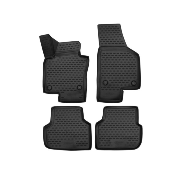

Коврики в салон для VOLKSWAGEN Jetta, 2011-2015, 2015- 4 шт. (ПУ, повыш износ) 3D