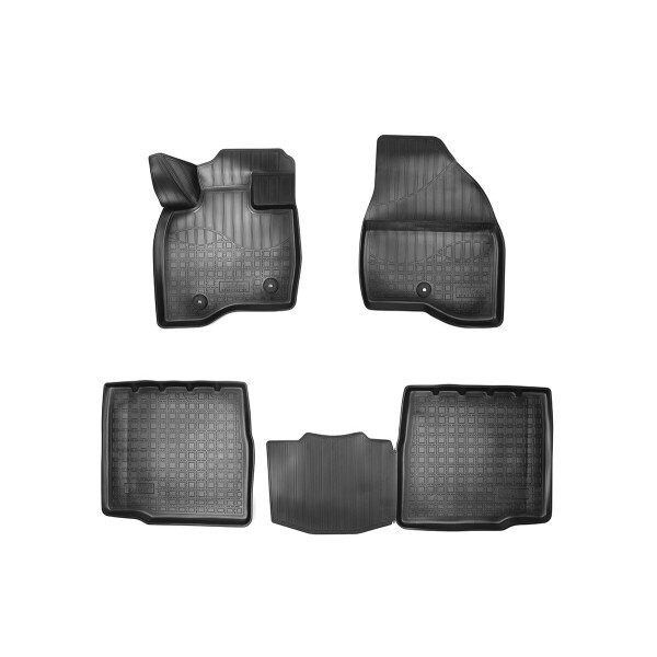 

Коврики в салон для Ford Explorer (U502 рестайлинг) 3D (17-) (5 мест) п/у к-т