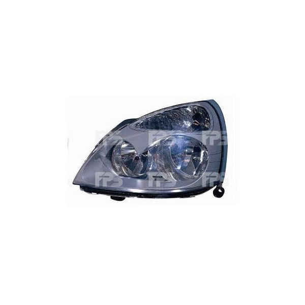

Фара передняя RENAULT SYMBOL 02-08/CLIO II 01-05 левая, черн. рамка, мех.регулир. 5604 R03-P