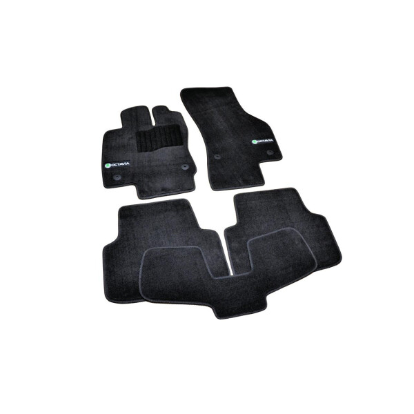 

Коврики в салон ворсовые для Skoda Octavia A7 (2012-) /Чёрные Premium BLCLX1563