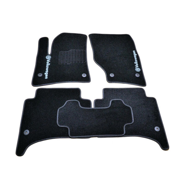 

Коврики в салон ворсовые для Volkswagen Touareg (2002-2010) /Чёрные, кт. 5шт BLCCR1687