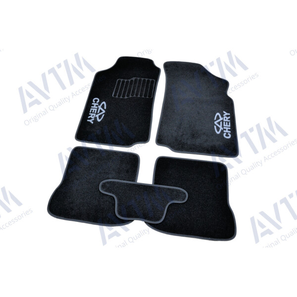 

Коврики в салон ворсовые для Chery Amulet (2003-) МКП SD /Чёрные 5шт