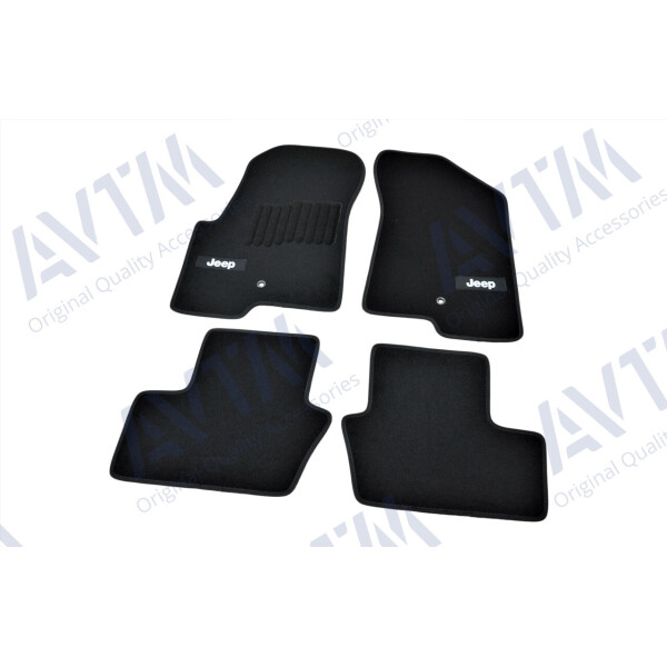 

Коврики в салон ворсовые для Jeep Compass (2007-) /Чёрные 4шт