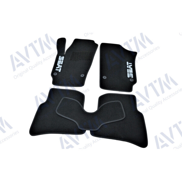 

Коврики в салон ворсовые для Seat Ibiza (2008-) /Чёрные 5шт