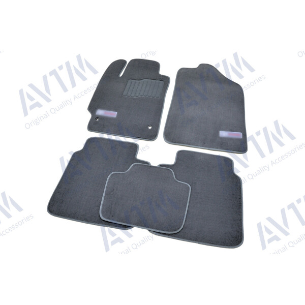 

Коврики в салон ворсовые для Toyota Camry (2006-2011) /Серые Premium