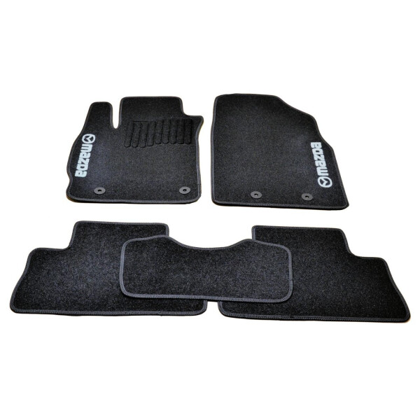 

Коврики в салон ворсовые для Mazda CX-7 (2006-2012) /Чёрные, кт 5шт BLCCR1323
