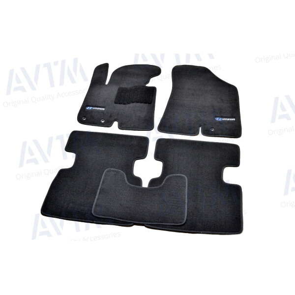 

Коврики в салон ворсовые для Hyundai IX35 (2010-) /Чёрные Premium BLCLX1229