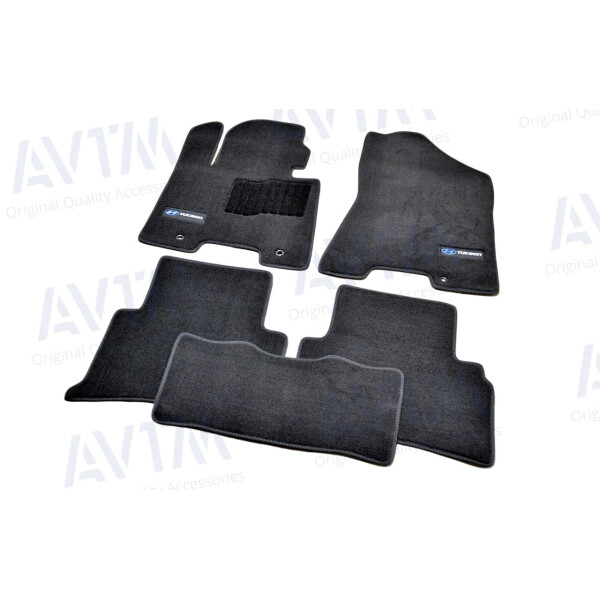 

Коврики в салон ворсовые для Hyundai Tucson (2015-) /Чёрн, Premium BLCLX1243