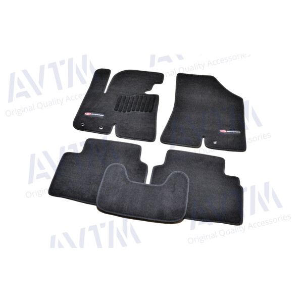 

Коврики в салон ворсовые для Kia Sportage (2010-2015) /Чёрные Premium BLCLX1281