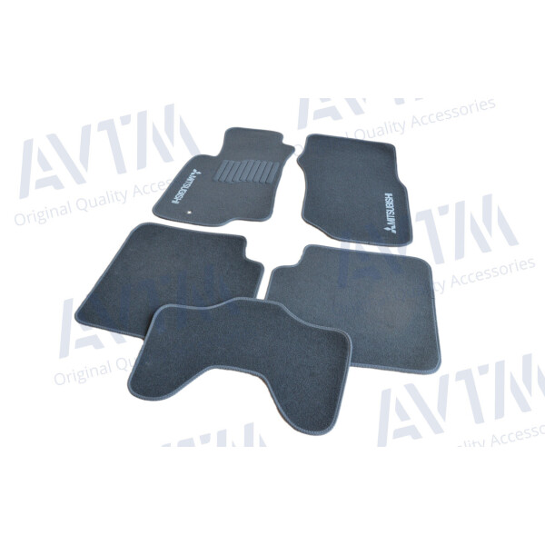 

Коврики в салон ворсовые для Mitsubishi Lancer (2003-2007) /Серые 5шт GRCR1392