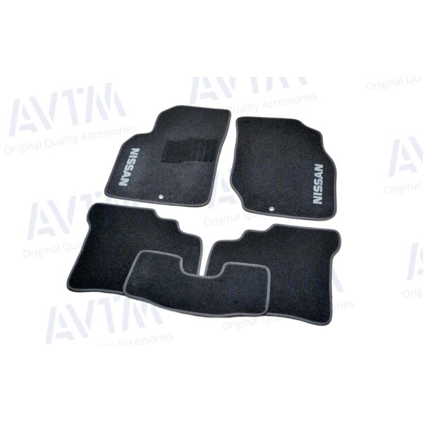 

Коврики в салон ворсовые для Nissan Almera Classic B10 (2006-) /Чёрные 5шт BLCCR1407