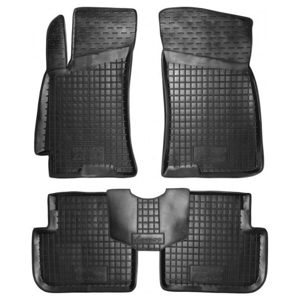 

Коврики в салон для Daewoo Lanos 1998- черный, кт - 4шт 11146 Avto-Gumm