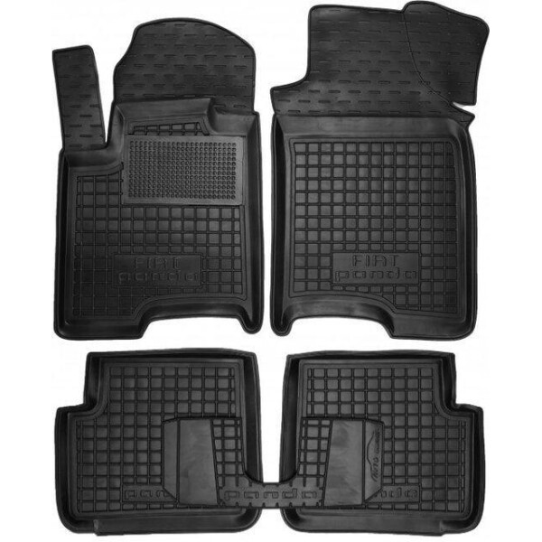 

Коврики в салон для Fiat Panda III 2012 -> черный, кт - 4шт 11368 Avto-Gumm