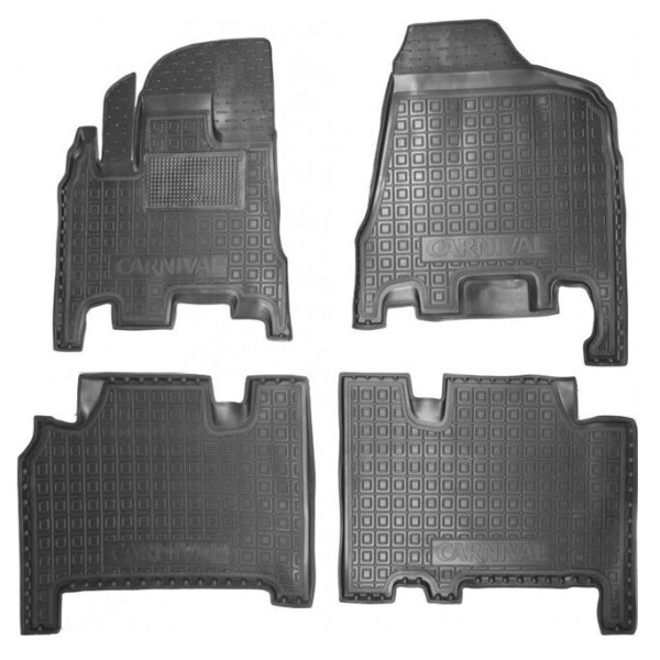 

Коврики в салон для Kia Carnival (06-12) (АКП) (первый и второй ряд) 11580 Avto-Gumm