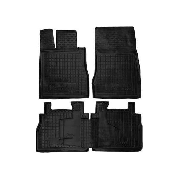 

Коврики в салон для Mercedes W-220 1998-2005 черный, кт - 4шт 11427 Avto-Gumm