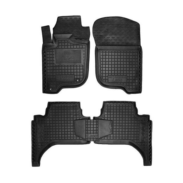 

Коврики в салон для Mitsubishi L200 2006-2009 черный, кт - 4шт 11248 Avto-Gumm