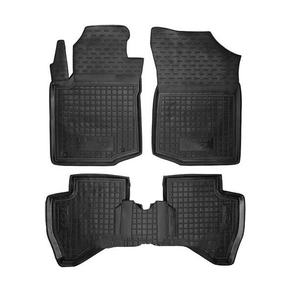 

Коврики в салон для Peugeot 107 2005- черный, кт 4шт 11397 Avto-Gumm