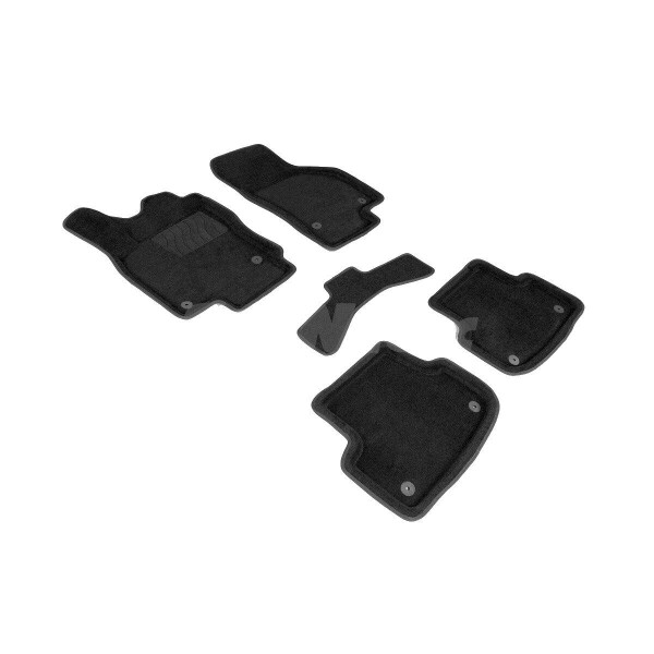 

Коврики в салон 3D для Audi A3 2012- /Черные 5шт