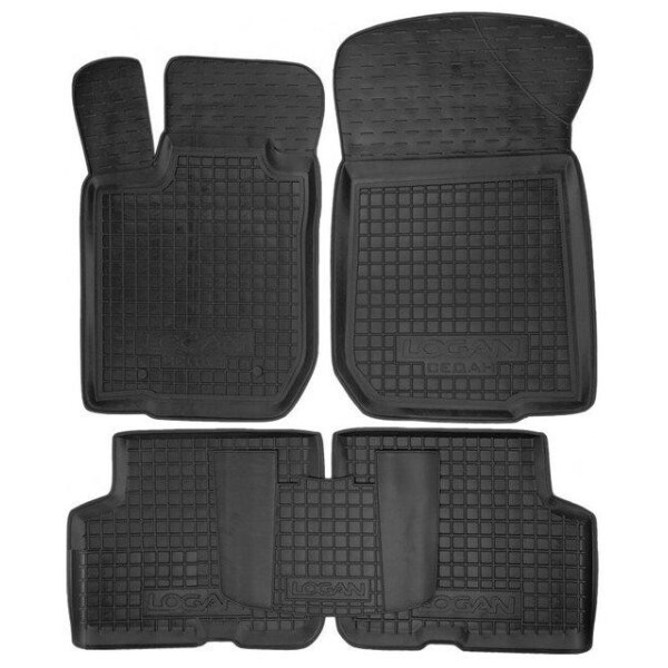 

Коврики в салон для Renault Logan 2004 -2012 черный, кт - 4шт 11370 Avto-Gumm