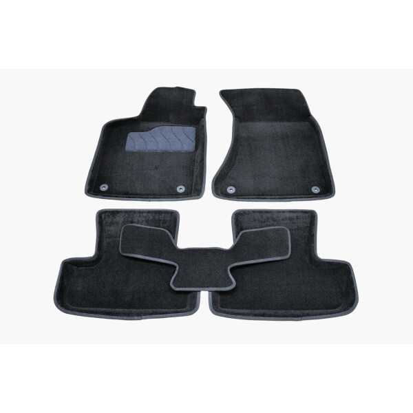 

Коврики в салон 3D для Audi Q5 2008-2017 /Черные 5шт 86289