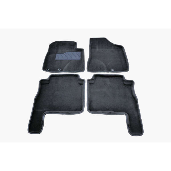

Коврики в салон 3D для Hyundai Santa Fe 2006-2010 /Черные 4шт 81955